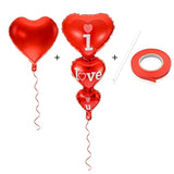 20 + 2 I Love You Balloons Helium Supported for Valentine's Day, Weddings & Birthdays