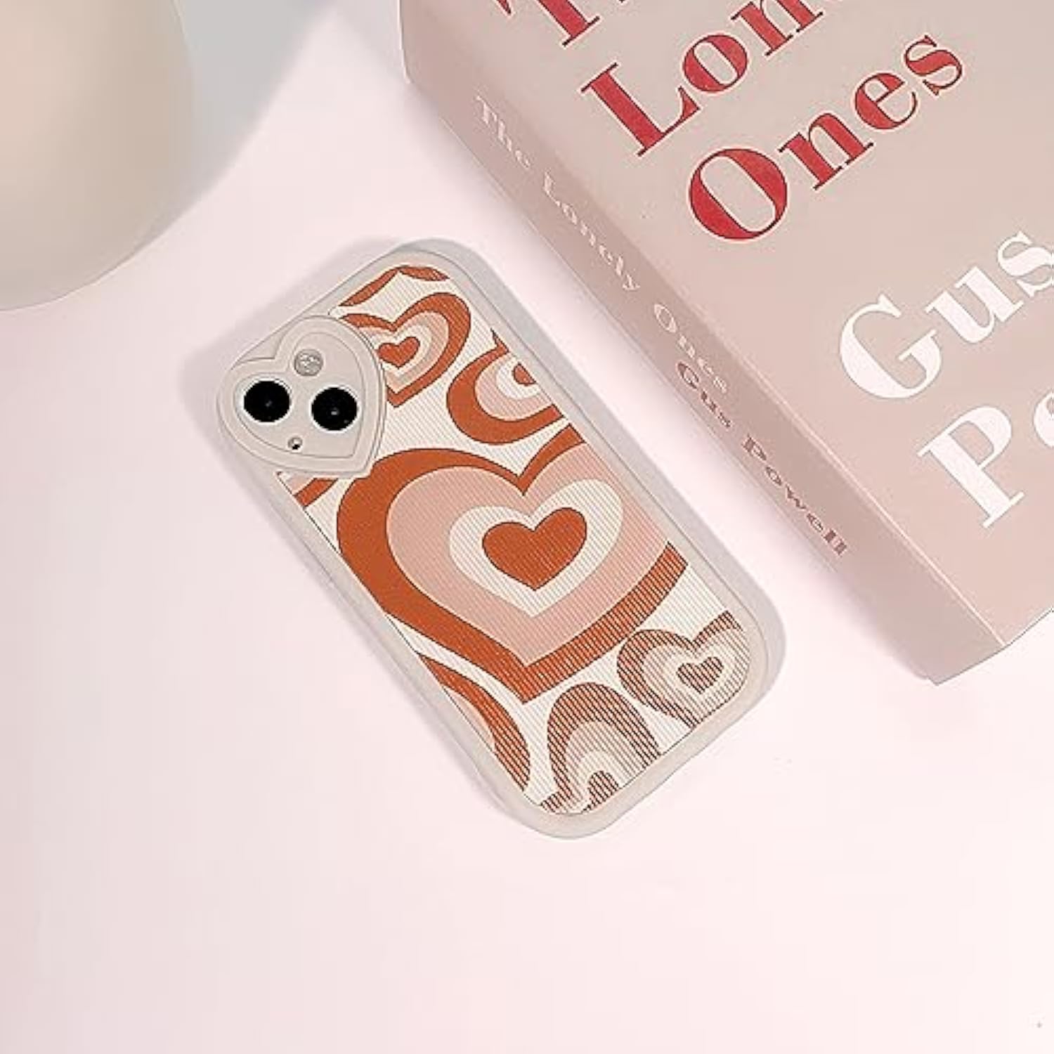 Compatible For Iphone 14 Case Cute Big Heart With Love Lens Bumper Protector For Girls Women Soft Tpu Shockproof Protective Girly For Iphone 14-Big Red Heart