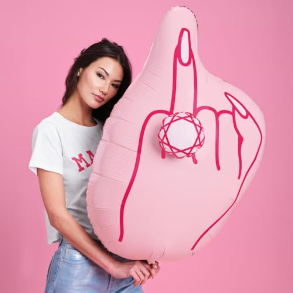 Bachelorette Party Decorations 3D Ring Finger Balloon - 1 Pc, 40 Inch, Xl | Bride To Be, Engagement Party Supplies, Bridesmaid Favor, Bridal Photo Booth
