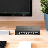 8-Port Gigabit Smart Managed Poe+ Switch 8 Poe+ Ports (64W)L2VlansCable Diagnostics Web Managed Desktop FanlessNdaa Compliant  Protection (Dgs-1100-08Pv2)