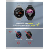 [4 Pack] Screen Protector For Garmin Forerunner 255S /255S Music 41Mm Smartwatch + Silicone Anti-Dust Plugs Tempered Glass Anti-Scratch Bubble-Free