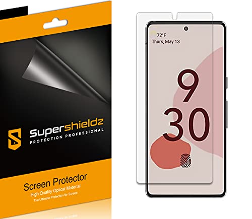 (6 Pack) Designed for Google Pixel 6 Screen Protector, High Definition Clear Shield (PET)