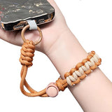 Adjustable Phone Lanyard, Camera Wrist Strap, Handmade Wrist Lanyard, Phone Wristlet, Anti Theft Cell Phone Strap, Brown