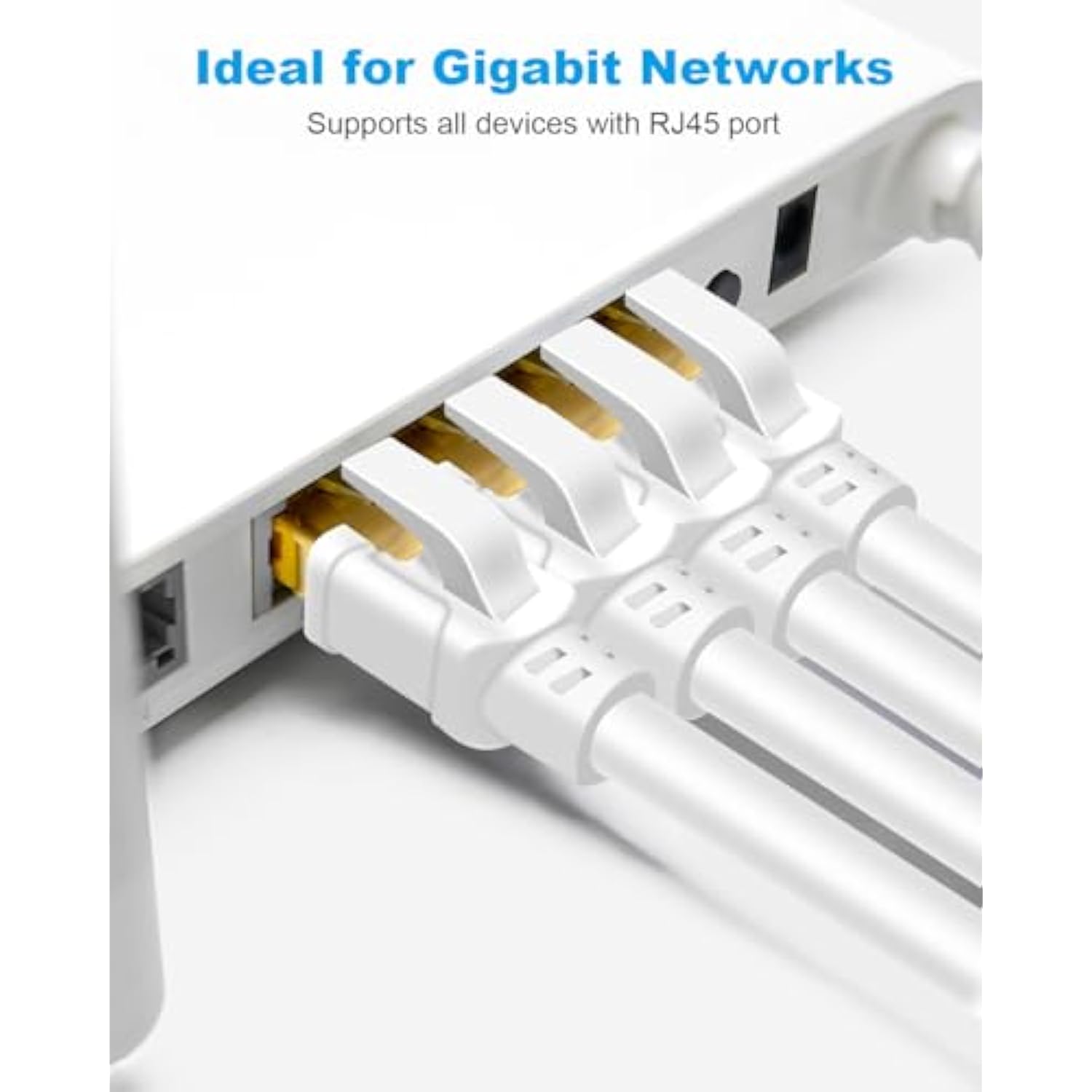 Cat 8 Ethernet Cable, 15Ft High Speed 40Gbps 2000Mhz Indoor & Outdoor Network