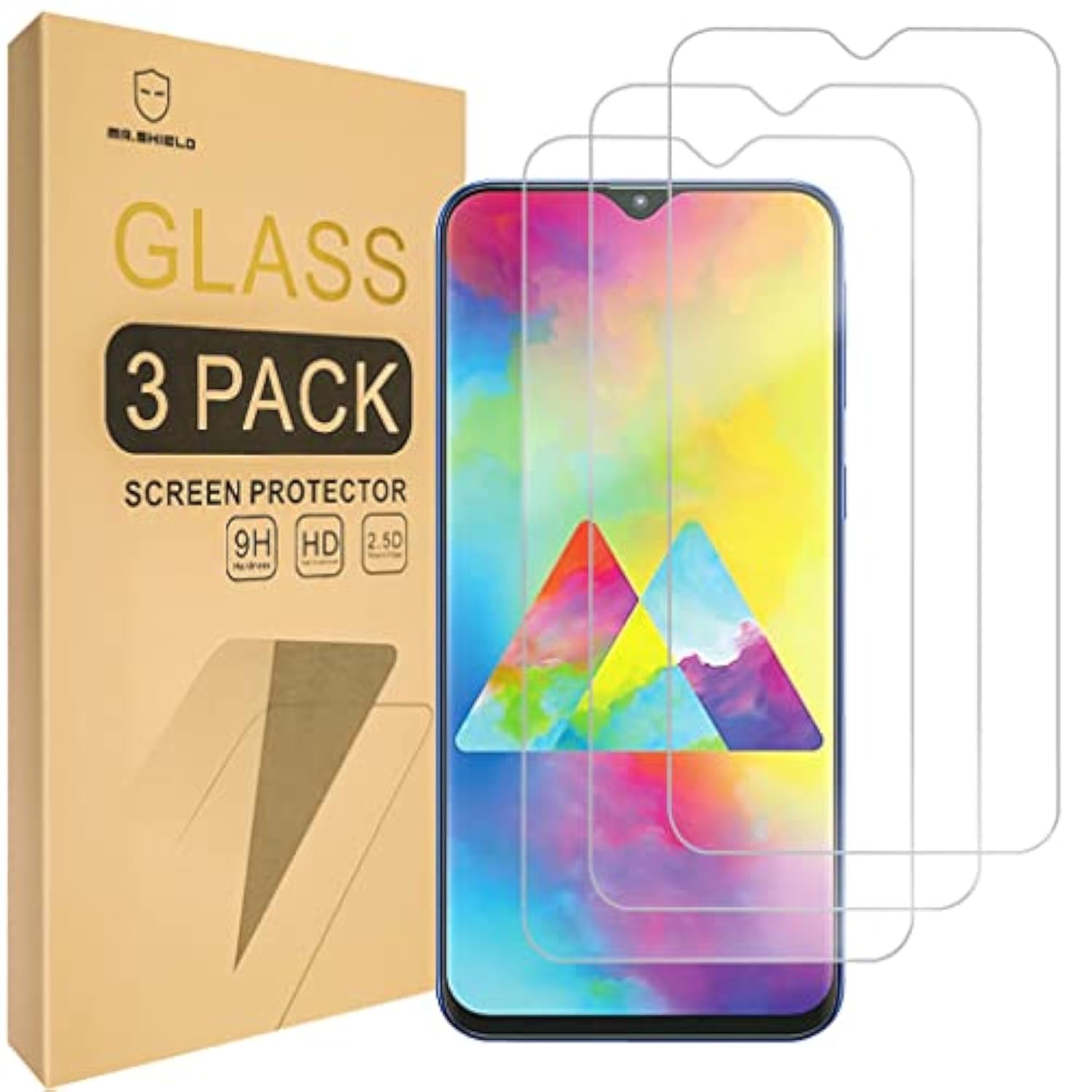 [3-Pack] Designed For Samsung Galaxy A10E / Galaxy A10E [Tempered Glass] Screen Protector [Japan Glass With 9H Hardness] With Replacement
