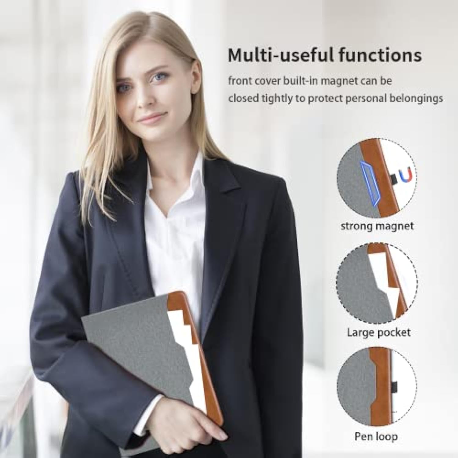Ipad 9.7 Inch Case For 6Th/5Th Generation 2018/2017 - Pu Leather Business Foli