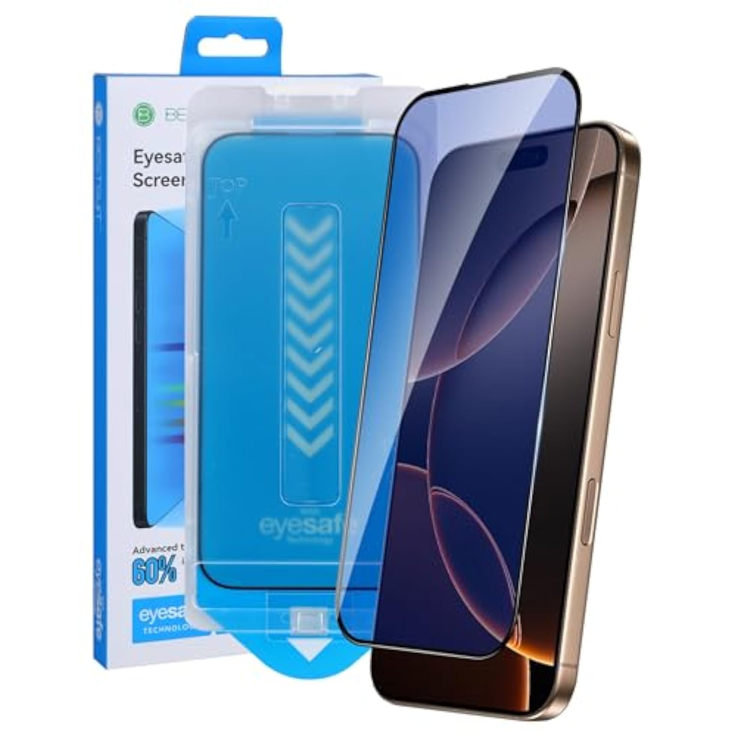 X Bestsuit For Iphone 15 Pro Screen Protector [Blue Light] [Auto-Installation] For Iphone 15Pro 6.1Inch Tempered Glass Anti Blue-Light No Bubble Hd Clear 9H Hardness Anti-Scratch