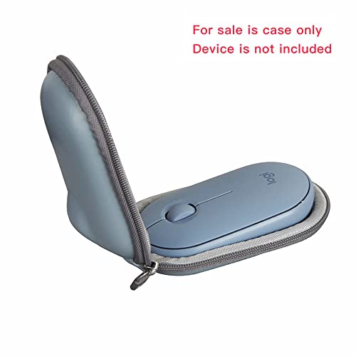 Travel Case For Logitech Pebble M350 / Pebble Mouse 2 M350S / M355 Portable Wireless Mouse (Blue)