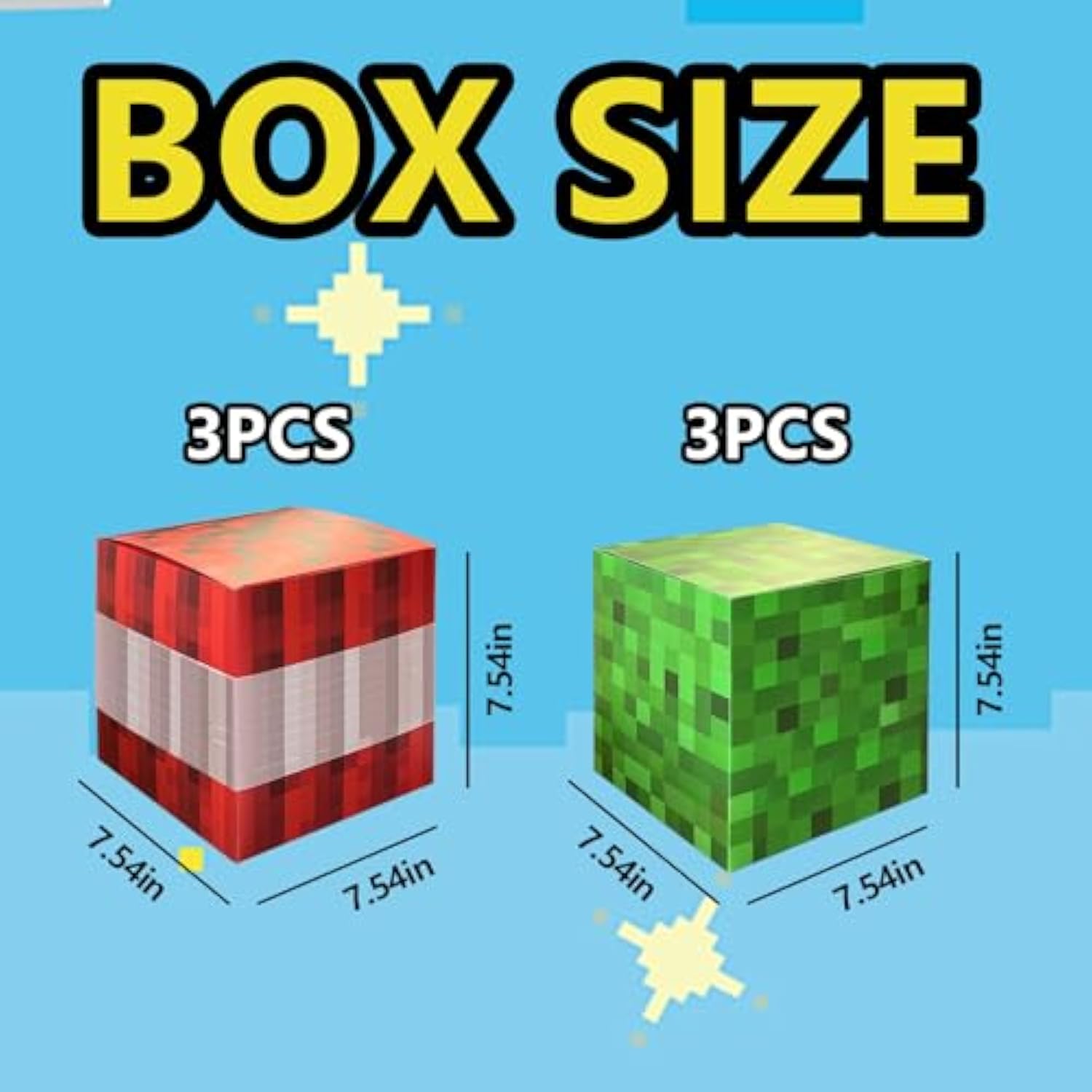 6 Pcs Gaming Party Boxes Birthday Party Decorations, 7.5 Inch Video Game Centerpieces Boxes For Boys Gaming Birthday Party Decor Supplies