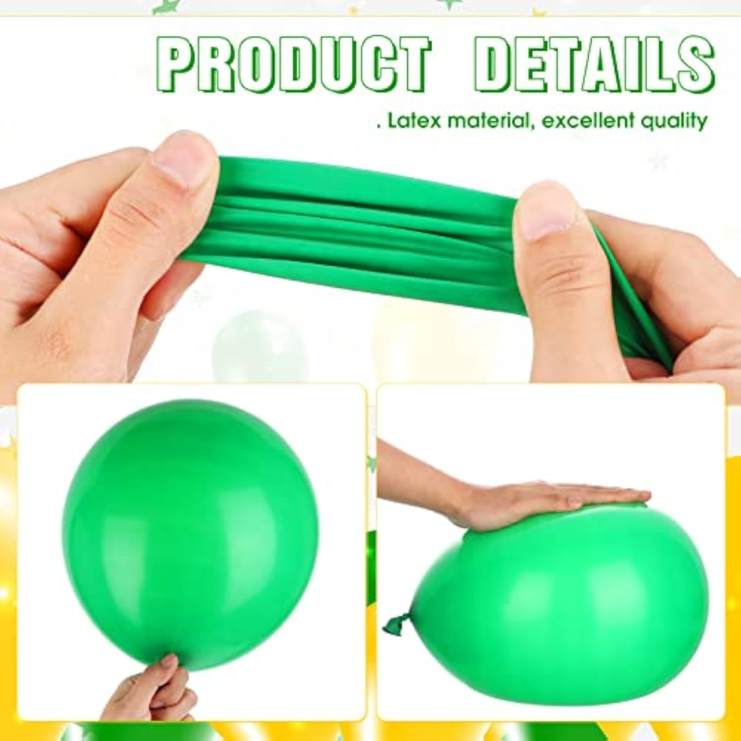120 Pcs Juneteenth Day Balloons Jamaica Latex Balloons Bulk 12 Inch Black Yellow Green Decor For Black History Month Independence Freedom Day Decorations Birthday Party Favors