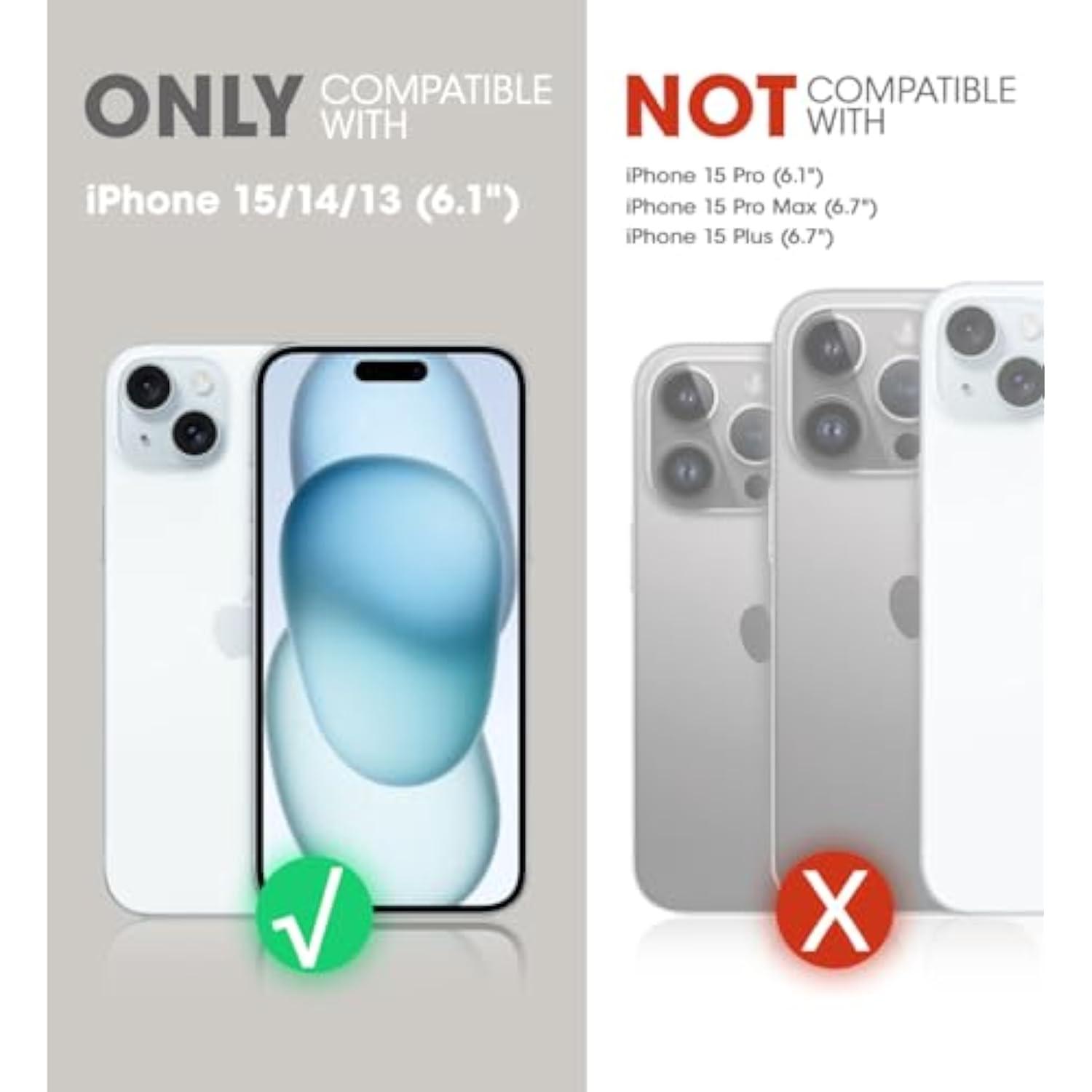 SUPCASE for iPhone 15 Case with Stand (Unicorn Beetle Pro Mag), [Built-in Screen Protector & Belt Clip] [Compatible with MagSafe] Military-Grade Magnetic Phone Case for iPhone 15/14/13, Black