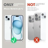 SUPCASE for iPhone 15 Case with Stand (Unicorn Beetle Pro Mag), [Built-in Screen Protector & Belt Clip] [Compatible with MagSafe] Military-Grade Magnetic Phone Case for iPhone 15/14/13, Black