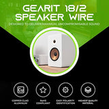 GEARit 18AWG Speaker Wire, Pro Series 18 Gauge Speaker Wire Cable (200 Feet / 60 Meters) Great Use for Home Theater Speakers and Car Speakers, Black