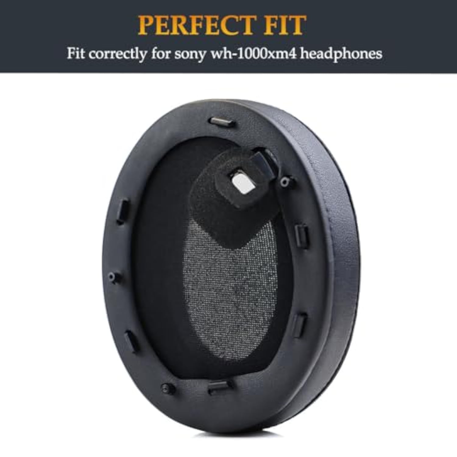 Wh-1000Xm4 Ear Pads Cooling Gel Xm4 Replacement Ear Pads Upgrade Wh1000Xm4 Earpads Cushions Compatible With Sony Wh-1000Xm4 Wireless Noise Canceling Overhead Headphones (Black)