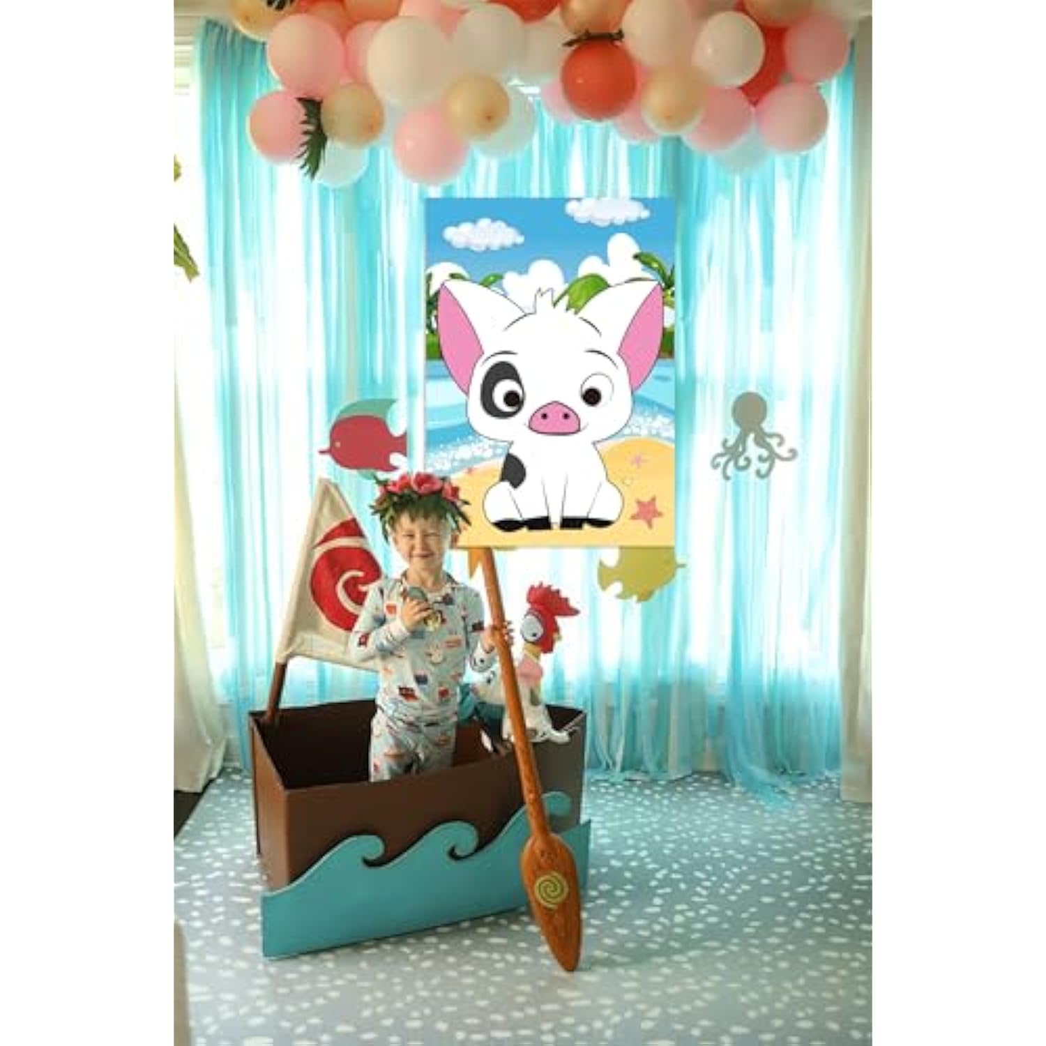 Mona Party Decorations Pin The Nose On The Pig Pin Game For Kids Mona Birthday Party Favors Pig Poster Decorations