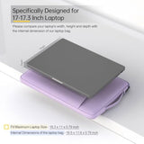 17 17.3 Inch Laptop Bag For Women, Computer Sleeve Case Compatible With Hp Pavilion 17/ Envy 17/ Dell/Lenovo Ideapad/Lg Gram/Msi/Asus Notebook/Razer Blade Pro 17, Purple