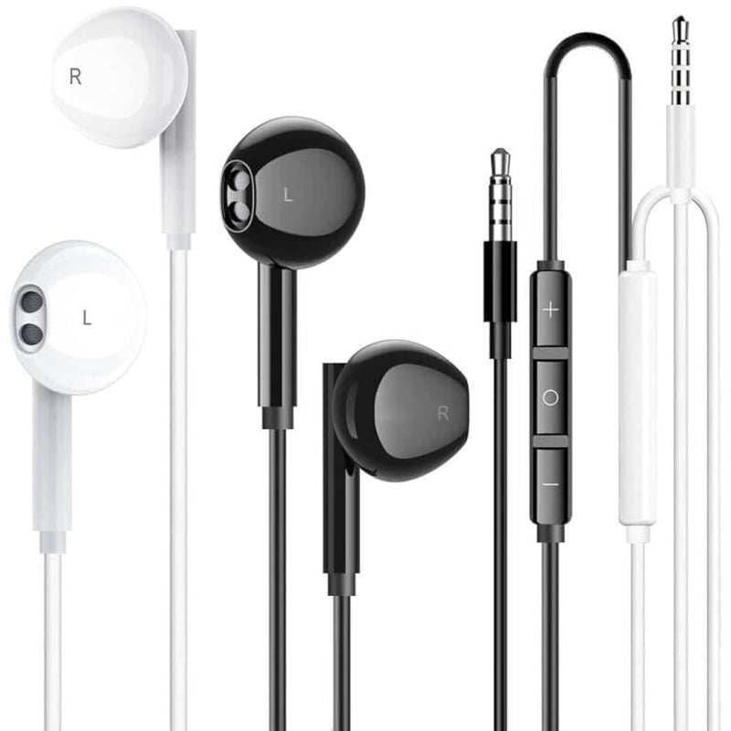 2 Pack 3.5Mm Wired Headphone Plug, In-Ear Earphones, Earbuds Noise Isolating W