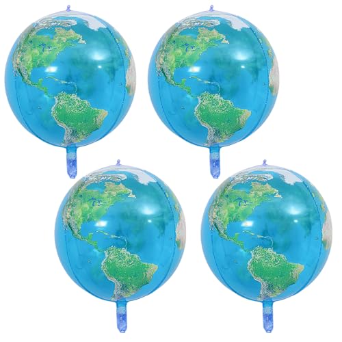 Globe Balloons Large Planet Foil Balloon for Earth Beach Ball Birthday Earth Day Travel Adventure Themed Inflatable Party Decorations Supplies