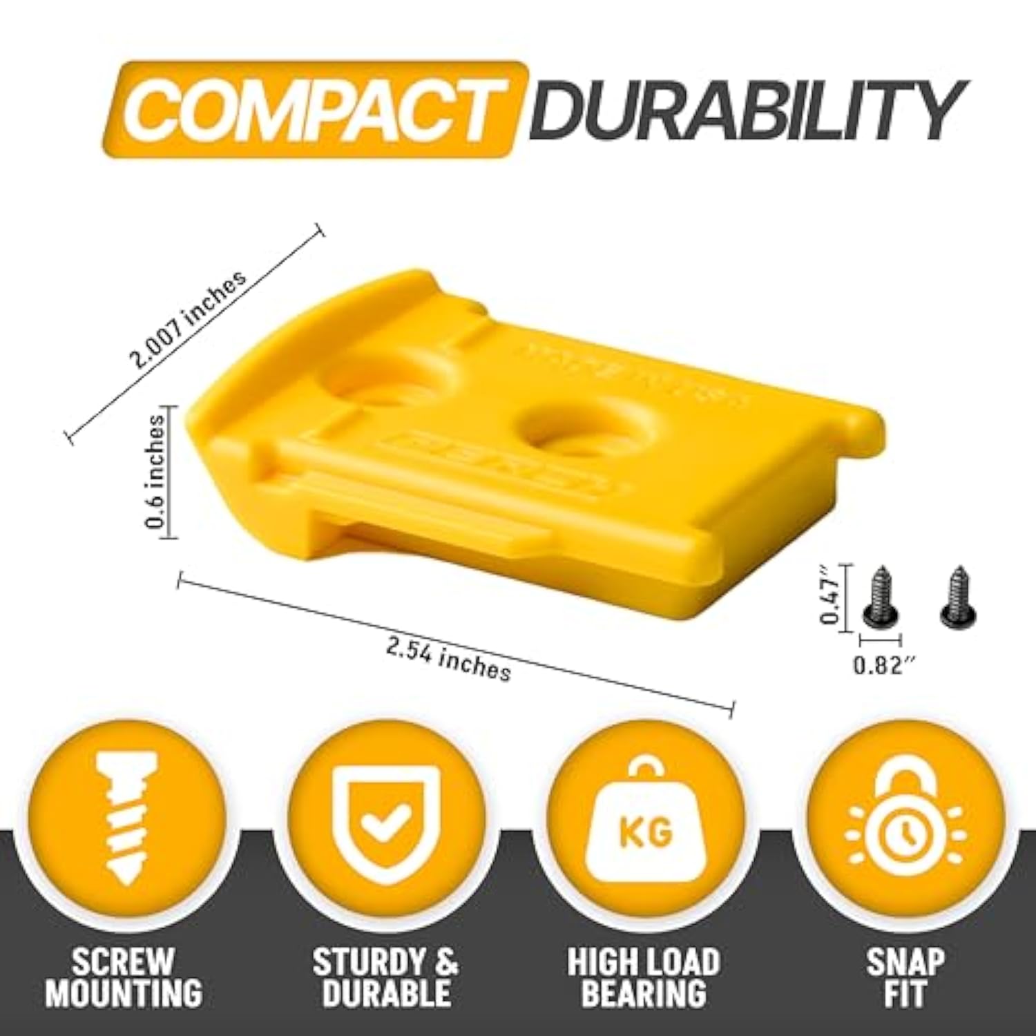 3-Pack Dewalt Tool Holder Wall Mount with Screws for 20V/60V Tools