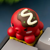 Artisan Keycaps Cute Takoyaki Shaped Kawaii Keycaps Resin Handmade Single Replace Key For Esc Key Mechanical Keyboard
