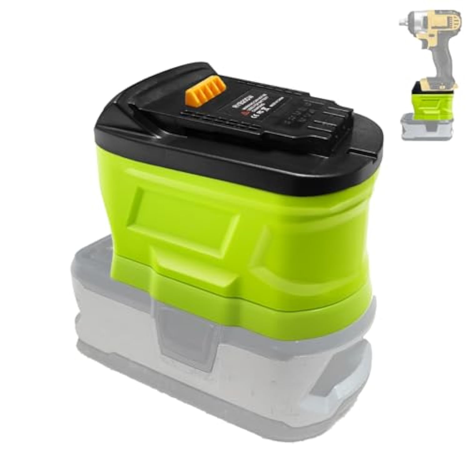 Zdtz Battery Adapter For Ryobi 18V To For Dewalt 20V Max Battery, For Ryobi 18V One+ Battery P107 P108 Convert For Dewalt 20V Tools