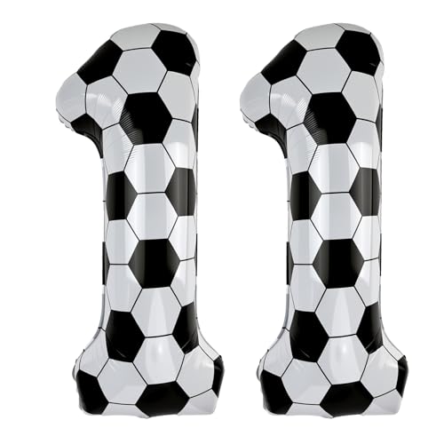 40 Inch Soccer Number 11 Foil Balloon, Soccer Birthday Party Decorations