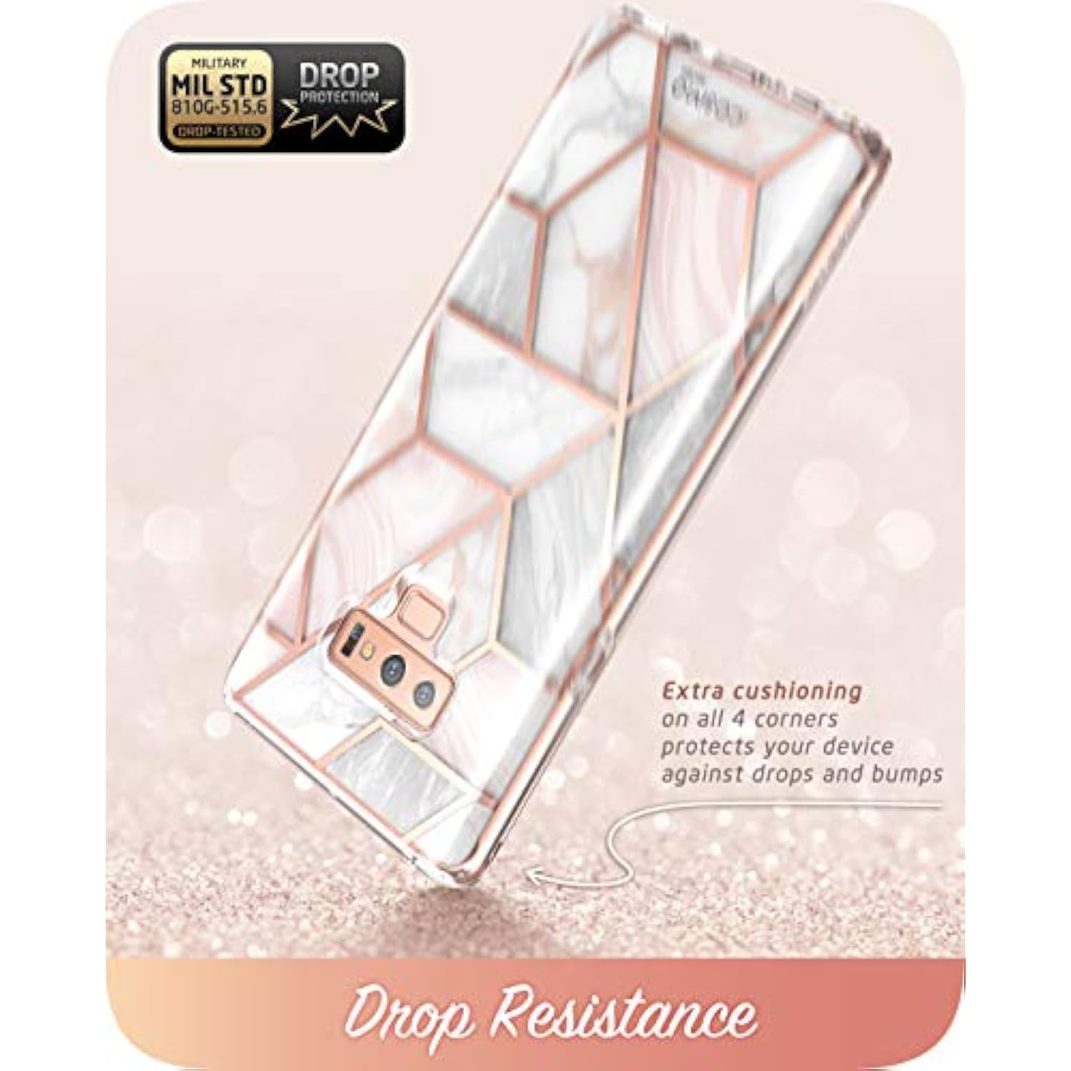 i-Blason Cosmo Full-Body Bumper Protective Case for Galaxy Note 9 2018 Release, Marble