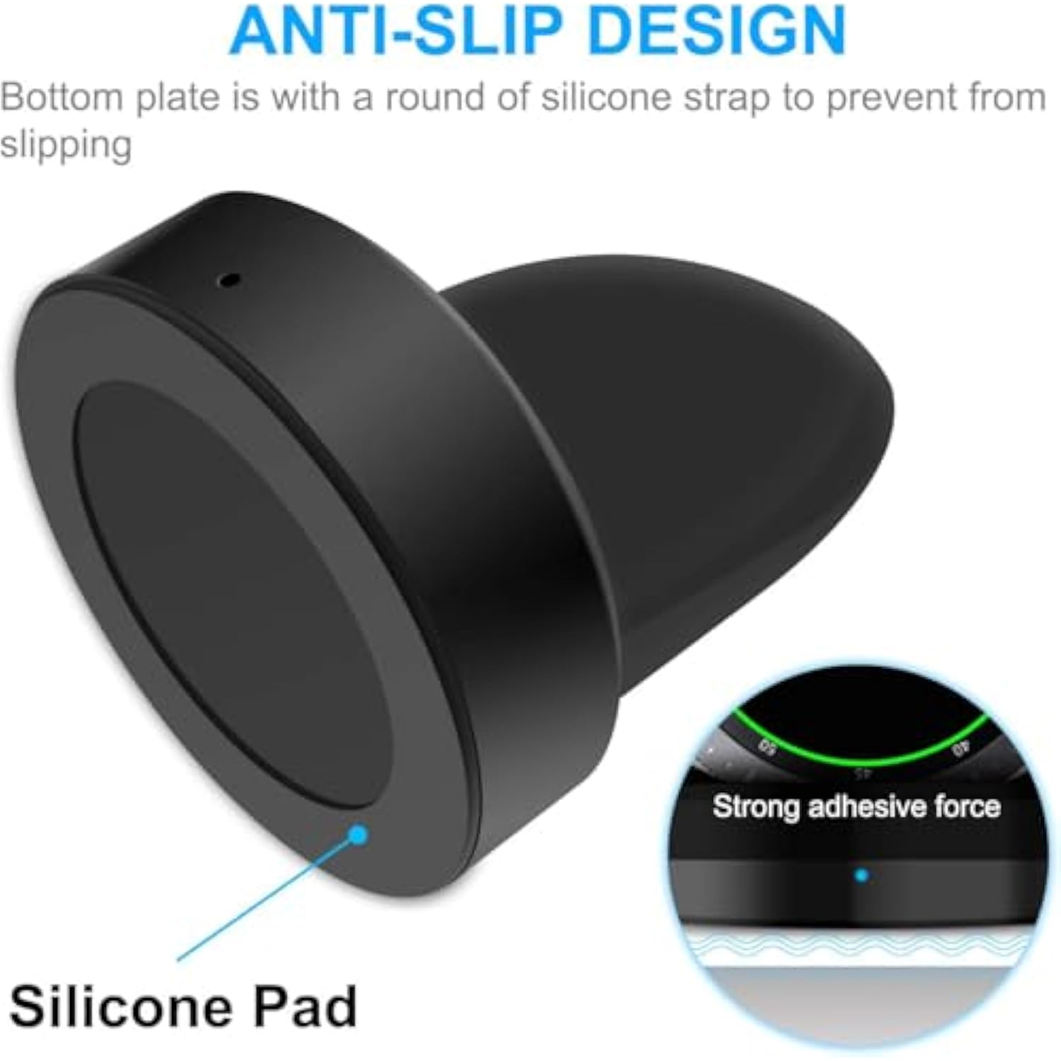 Charger Compatible With Samsung Galaxy Watch 42Mm/46Mm, Upgraded Charging Cradle Dock For Galaxy Sm-R800/R810/R815 Smart Watch Charger (Not Charge For Galaxy 3/4/5/6/7 And Active 1/2), Black