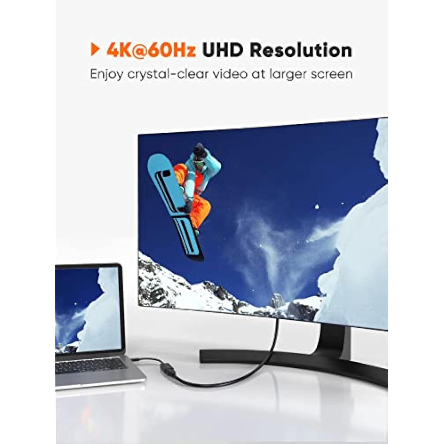 CableCreation USB C to DP Adapter 4K@60Hz, USB C to DisplayPort Adapter, Compa