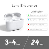 Charging Case Replacement For Airpods Pro 1St & 2Nd Generation - Wireless Charger Case With Bluetooth Pairing Sync Button (Earbuds Not Included) - White