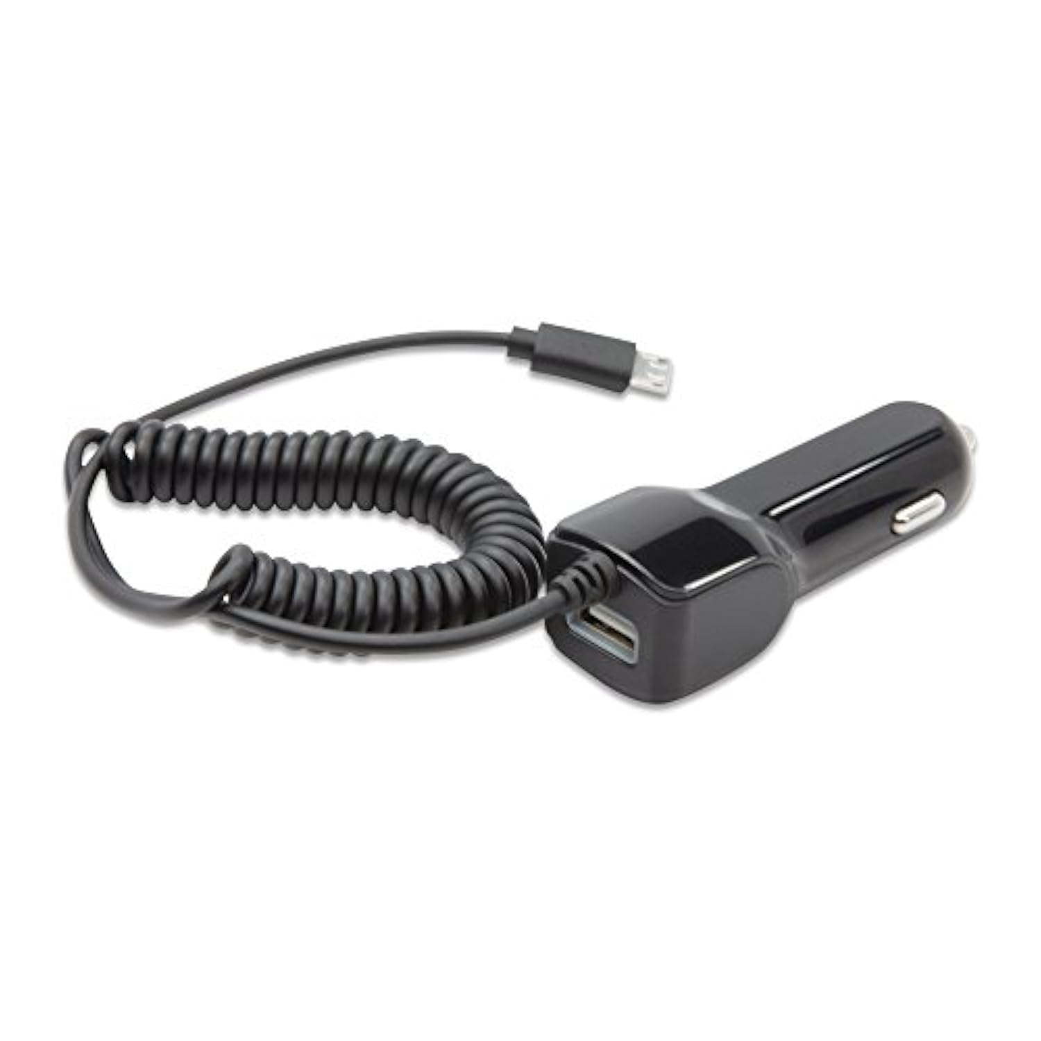 BoxWave Car Charger Compatible with Garmin Montana 700 - Car Charger Plus, Car Charger Extra USB Port with Integrated Cable - Black
