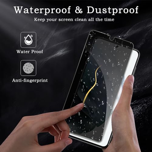 [2+2 Pack] Privacy Screen Protector for Samsung Galaxy S21 Plus, Anti-Spy Shatterproof Tempered Glass with Camera Lens Tempered Glass 9H Hardness