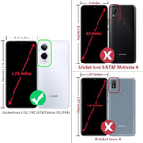 For Cricket Icon 6 Phone Case (Sl219C), Att Verge Phone Case (Sl219A) W/[Built-In Screen Protector] Dual Layer Shockproof [Military-Grade][Full-Body]Protective Cover For Women Man Tree Camo Deer Hunt