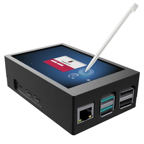 Mini Monitor For Raspberry Pi 5, 3.5 Inch Monitor With Metal Case And Cooling Fan, 320 X 480 Pixels Resistive Touchscreen Tft Lcd Display