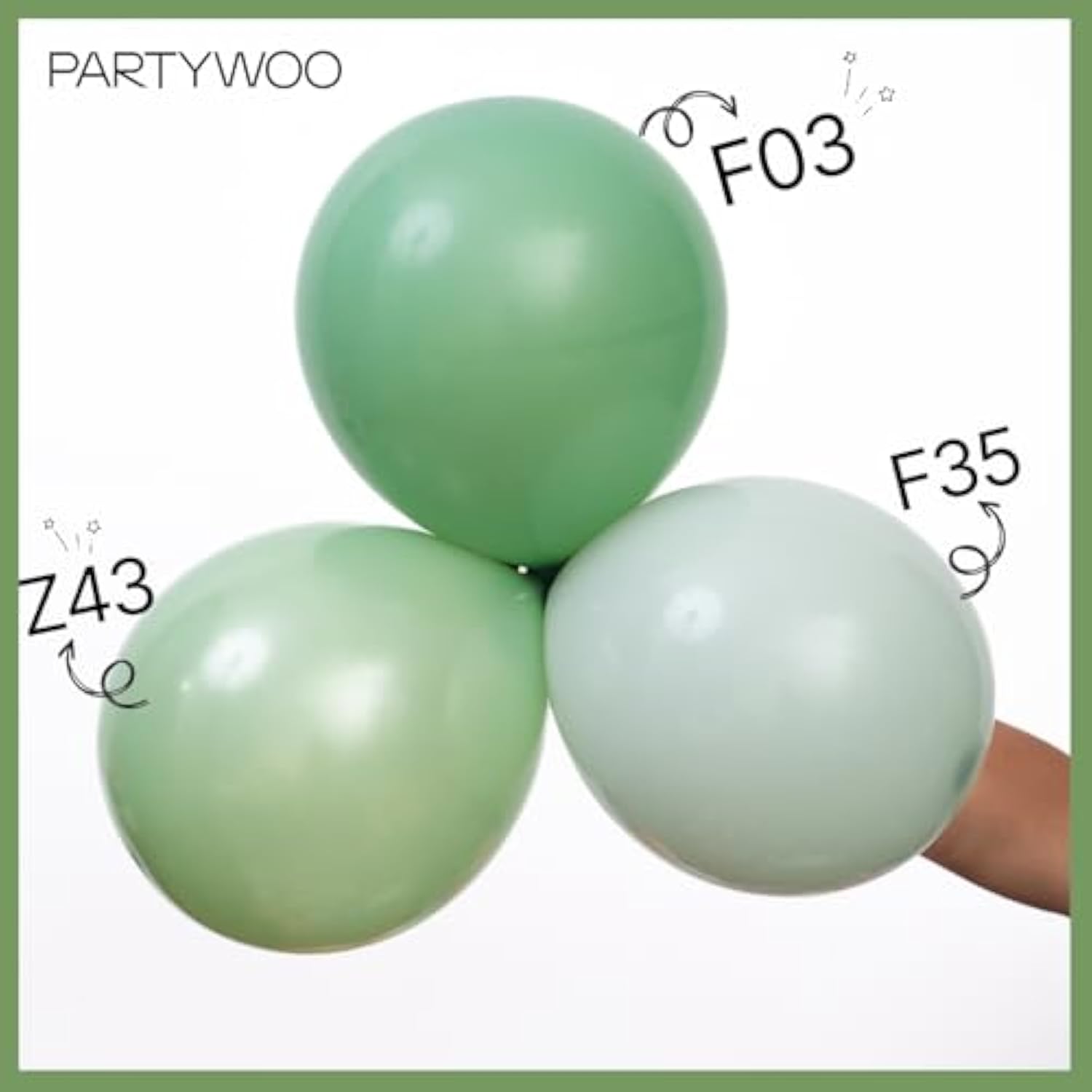 Pearl Light Green Balloons 140Pcs Different Sizes Of 18 12 10 5 Inch Pastel Neon Green Balloon Arch Kit For Baby Shower Wedding Spring Forest Theme Birthday Party Decorations Green-Z43