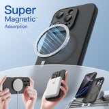 JETech Matte Case for iPhone 16 Pro Max 6.9-Inch Compatible with MagSafe, Non-Yellowing and Anti-Fingerprint, Shockproof Translucent Frosted TPU Soft Phone Cover (Black Titanium)