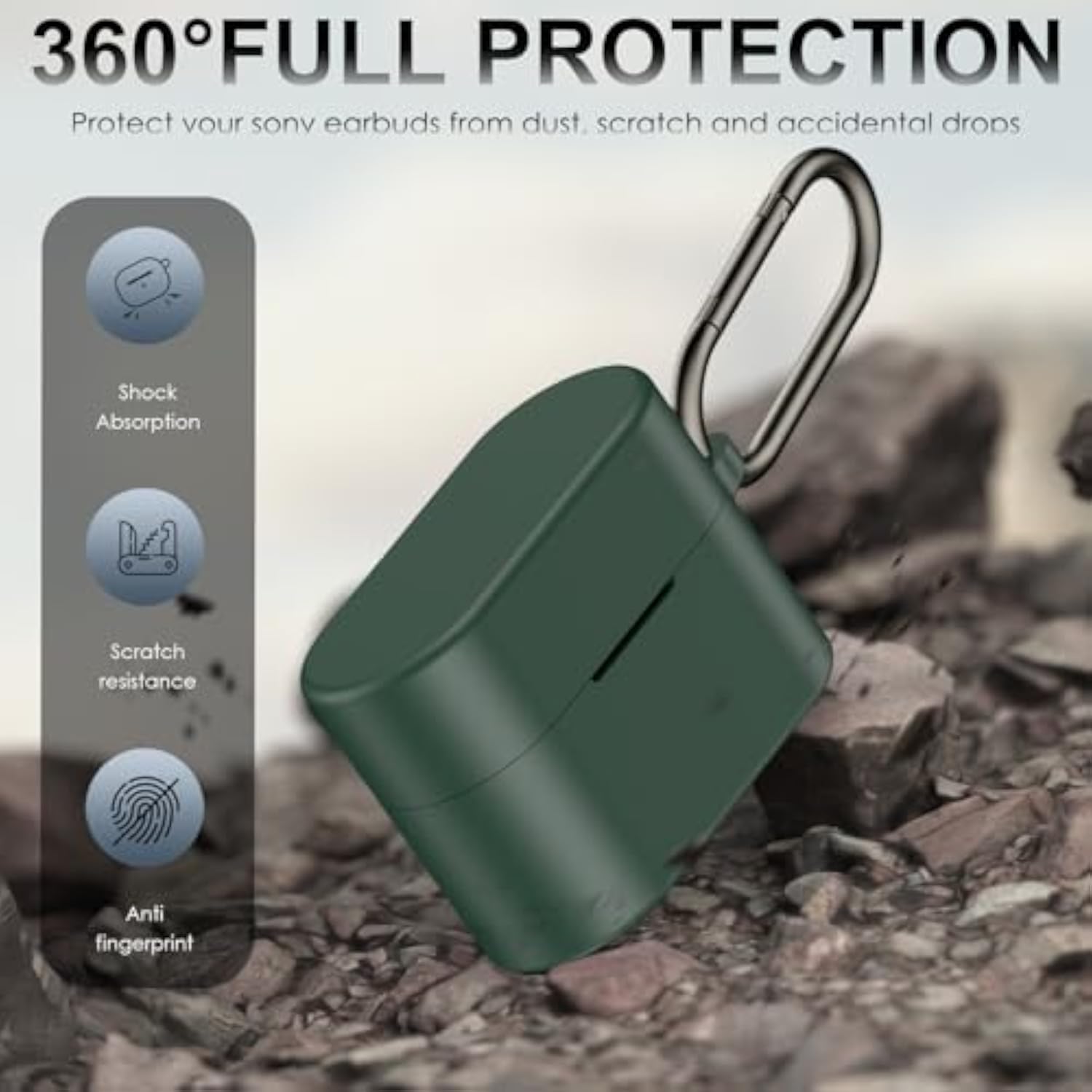 Sony WF-1000XM6 Shockproof Silicone Case Cover