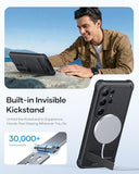 for  Galaxy S26 Ultra Case with Stand, Compatible with MagSafe, Military Grade Drop Shockproof, Full Camera Protection, Silicone Slim Magnetic