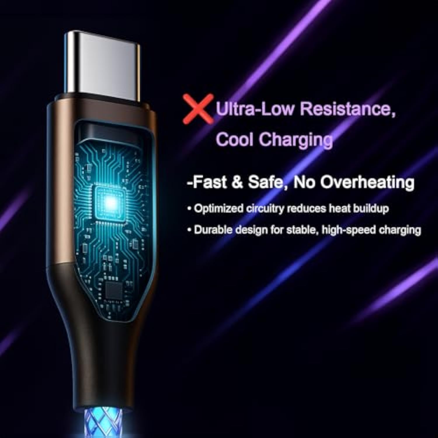 Usb C Charger Cable Led Light Up Charger Cord Visible 60W Rgb Gradual Changing Shining 3A Fast Charging Usb A To Usb C Data Sync Cord For Iphone 15/16?Samsung Galaxy Ss23+/S23 Ultra (3 Ft)