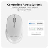 Space Wireless Mouse Bluetooth 5.0 — Ergonomic Wireless Mouse W/Adjustable Sensitivity, Fast Switching, Compatible W/Macos, Windows, Chrome Os — Pair Up To 3 Devices