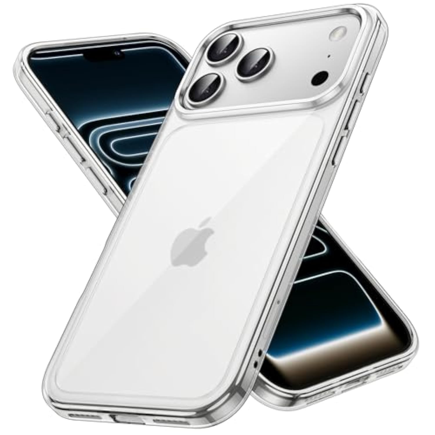 JETech Case for iPhone 17 Pro Max 6.9-Inch, Non-Yellowing Shockproof Phone Bumper Cover, Anti-Scratch Clear Back (Clear)
