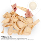 Ivory White Balloon Garland Kit: 129pcs Latex Balloons for Party Decor