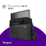 Targus Laptop Slim Briefcase for Laptops up to 15.6-inches Over-the-shoulder Case for Dell HP Lenovo Apple and Microsoft Laptops Black (TSS898)