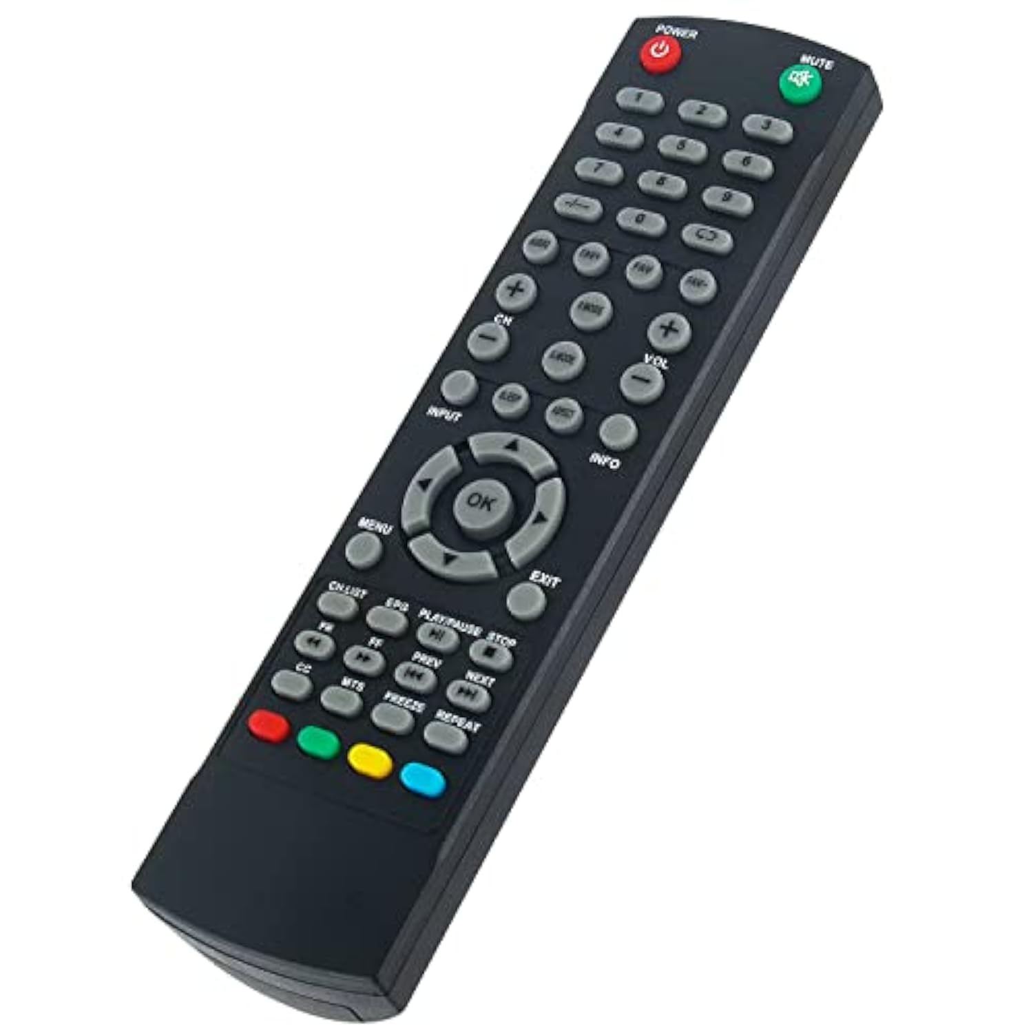 Replacement Remote Control Applicable For Rca Tv Rtu6549-C Rlded3258A Rtu5820 Rtu5540-B Rtu7877 Rlded5098-B-Uhd Rled4016A-H Rtu4253 Rt1970-B Rt1970B Rtu7074 Rtu4921 Rtu4300 Rt4038 Rtu4853 Rled2446