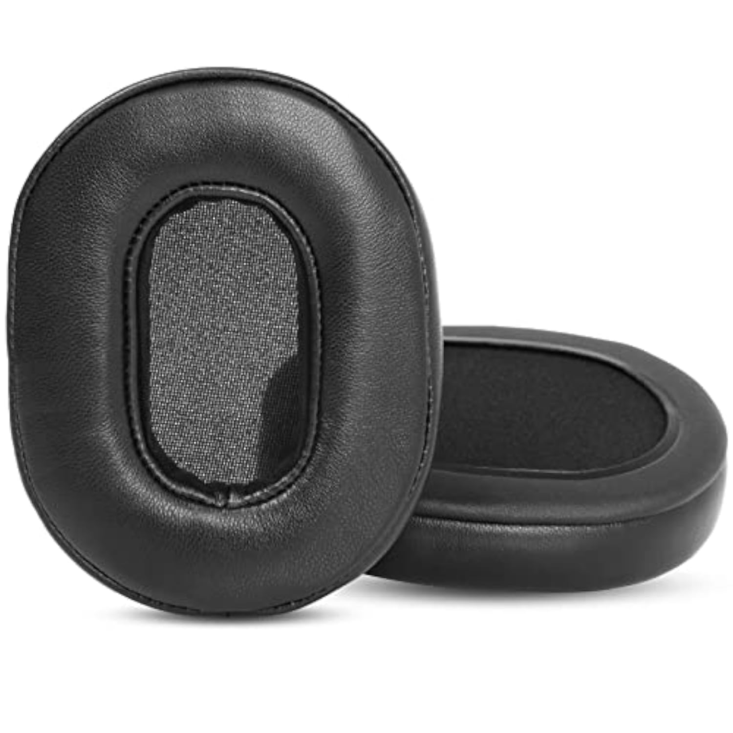 Backbeat Fit 6100 Upgraded Sheepskin Ear Pads Cups Cushions Replacement Compatible With Plantronics Backbeat Fit 6100 Bluetooth Sports Headphones (Black Sheepskin Leather)
