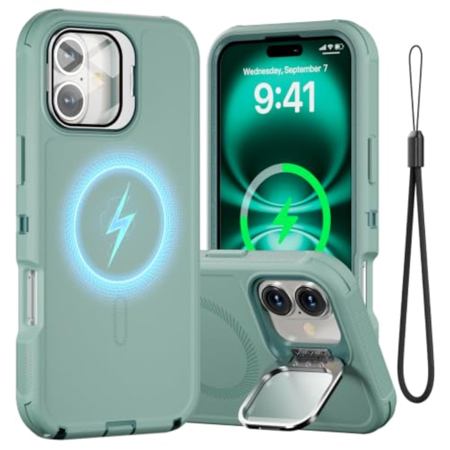 Magnetic Heavy Duty Case for iPhone 16 Plus 6.7 Inch