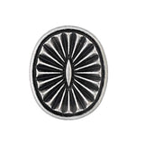 12 Pieces Oval Southwest Concho Style Metal Shank Buttons. 21Mm X 17Mm
