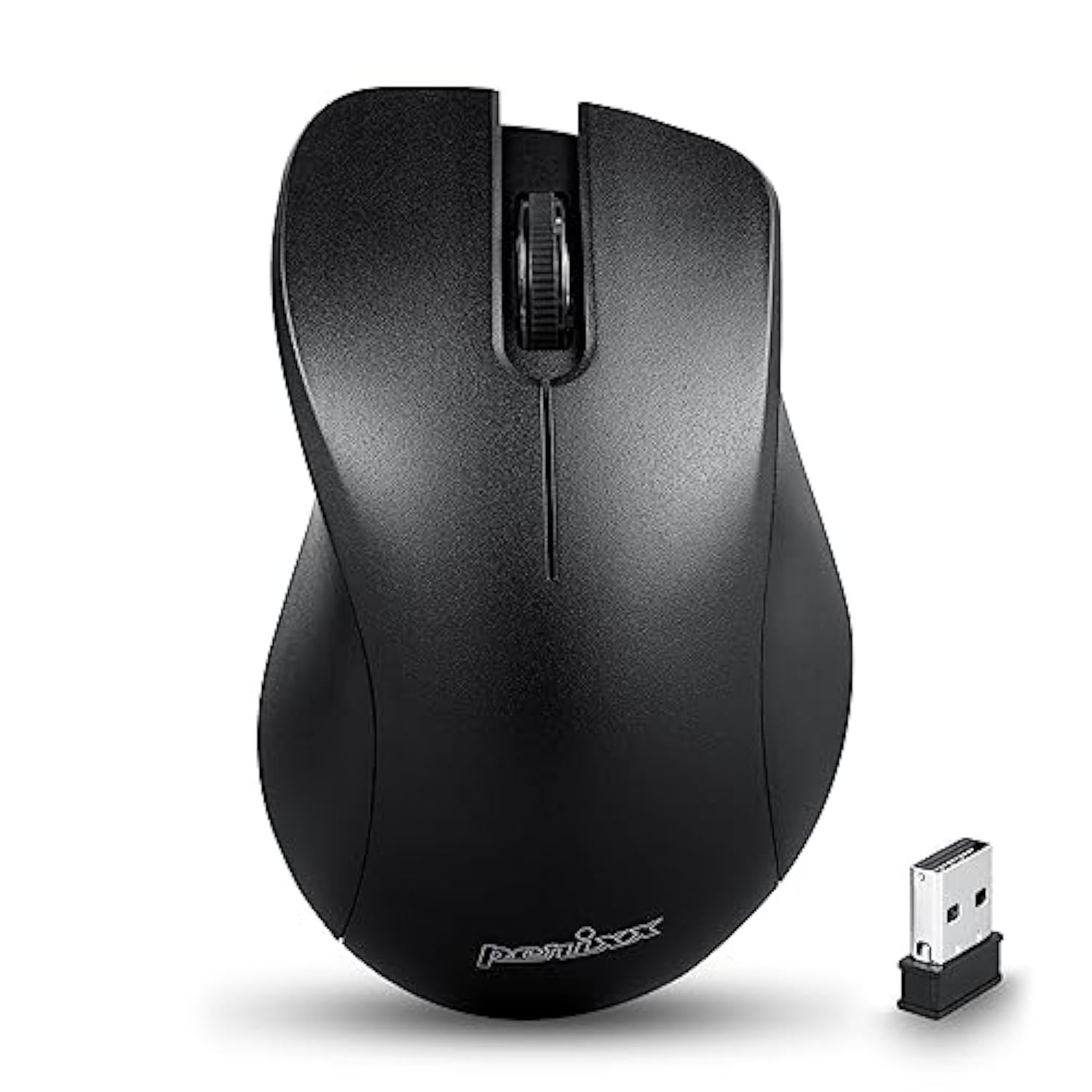 Perixx PERIMICE-621B Wireless Mouse - Silent Click with Ergo Design - Compatib