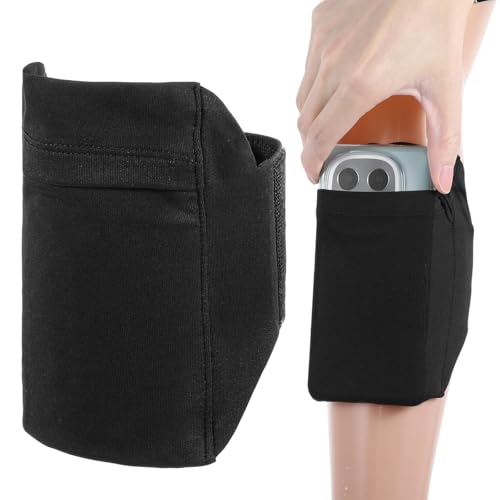 Leg Phone Holder, Cell Phone Leg Straps, Non Slip Ankle Wallet, Adjustable Smartphone Arm Pouch for Women and Men, Sports Armband for Equestrian,