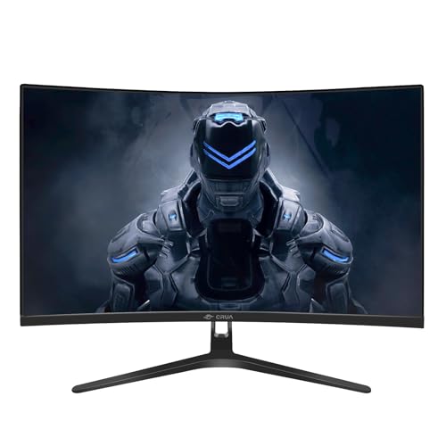 27" Curved Gaming Monitor, Fhd 1920X1080P, 144Hz/180Hz Computer Monitor, 1800R Va Screen, 120% Srgb, Amd Freesync, Hdmi & Dp, Wall Mount Install- Black